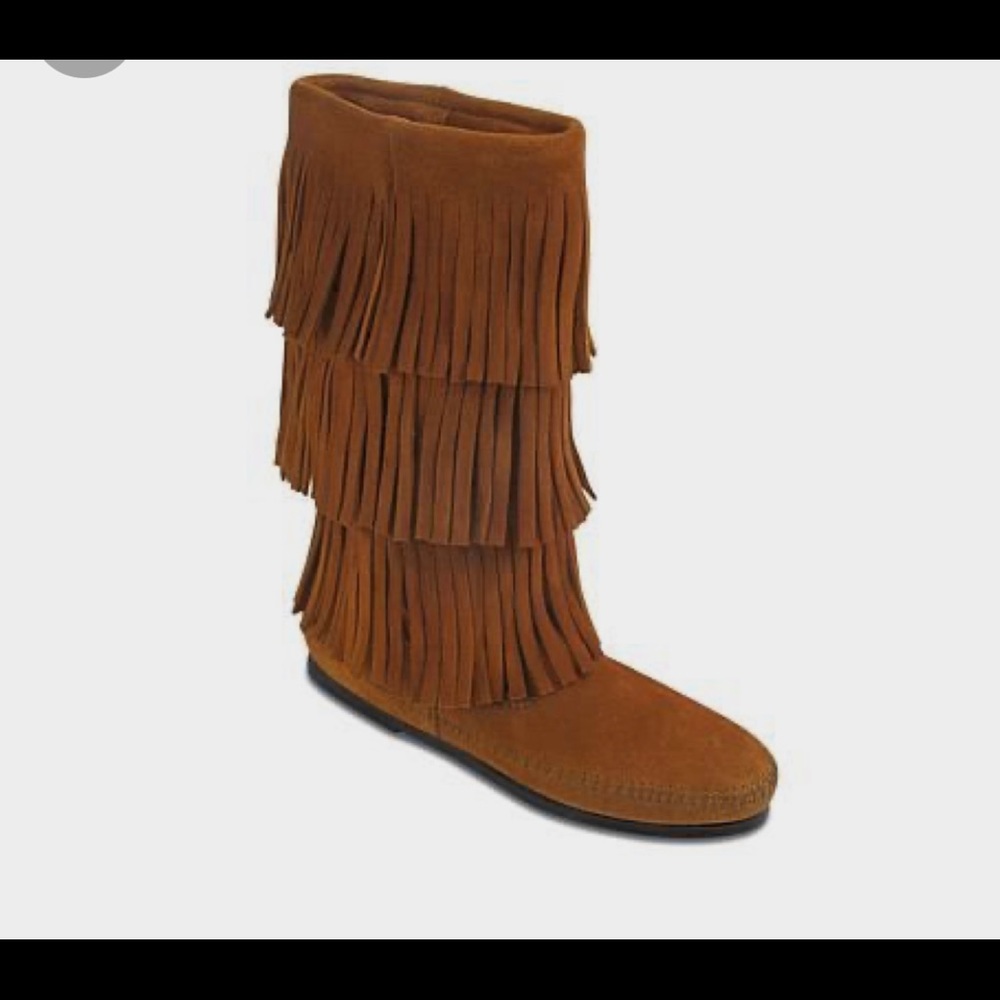 Minnetonka 3 Layer Fringe Boot